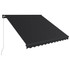Tenda na ručno uvlačenje s LED svjetlima 350 x 250 cm antracit