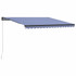 Tenda na ručno uvlačenje 450 x 300 cm plavo-bijela