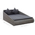 Vrtni krevet sivi 200 x 139 cm od poliratana