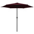 Vrtni suncobran s aluminijskom šipkom 270 x 246 cm bordo Vrtni suncobran s aluminijskom šipkom 270 x 246 cm bordo