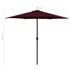 Vrtni suncobran s aluminijskom šipkom 270 x 246 cm bordo Vrtni suncobran s aluminijskom šipkom 270 x 246 cm bordo