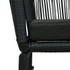 3-dijelni bistro set od PVC ratana s jastucima crni
