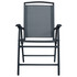 3-dijelni bistro set sivi čelični