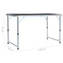 Sklopivi stol za kampiranje sivi aluminijski 120 x 60 cm Sklopivi stol za kampiranje sivi aluminijski 120 x 60 cm