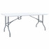 Sklopivi vrtni stol bijeli 180 x 72 x 72 cm HDPE Sklopivi vrtni stol bijeli 180 x 72 x 72 cm HDPE