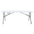 Sklopivi vrtni stol bijeli 180 x 72 x 72 cm HDPE Sklopivi vrtni stol bijeli 180 x 72 x 72 cm HDPE