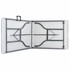 Sklopivi vrtni stol bijeli 180 x 72 x 72 cm HDPE Sklopivi vrtni stol bijeli 180 x 72 x 72 cm HDPE
