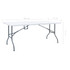 Sklopivi vrtni stol bijeli 180 x 72 x 72 cm HDPE Sklopivi vrtni stol bijeli 180 x 72 x 72 cm HDPE