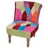 Francuske stolice od tkanine 2 kom patchwork dizajn Francuske stolice od tkanine 2 kom patchwork dizajn