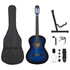 12-dijelni set klasične gitare za početnike plavi 4/4 39" 12-dijelni set klasične gitare za početnike plavi 4/4 39"