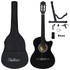 12-dijelni set klasične gitare Western sa 6 žica crni 38 " 12-dijelni set klasične gitare Western sa 6 žica crni 38 "