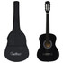 Klasična gitara za početnike s torbom crna 3/4 36 " Klasična gitara za početnike s torbom crna 3/4 36 "