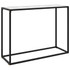 Konzolni stol bijeli 100 x 35 x 75 cm od kaljenog stakla Konzolni stol bijeli 100 x 35 x 75 cm od kaljenog stakla