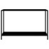 Konzolni stol crni 120 x 35 x 75 cm od kaljenog stakla Konzolni stol crni 120 x 35 x 75 cm od kaljenog stakla