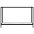 Konzolni stol bijeli 120 x 35 x 75 cm od kaljenog stakla Konzolni stol bijeli 120 x 35 x 75 cm od kaljenog stakla