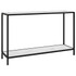 Konzolni stol bijeli 120 x 35 x 75 cm od kaljenog stakla Konzolni stol bijeli 120 x 35 x 75 cm od kaljenog stakla