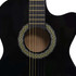 Klasična gitara Western s ujednačivačem i 6 žica crna Klasična gitara Western s ujednačivačem i 6 žica crna