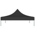 Krov za šator za zabave 3 x 3 m crni 270 g/m²