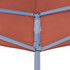 Krov za šator za zabave 2 x 2 m terakota 270 g/m²