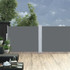 Uvlačiva bočna tenda za terasu 140 x 1200 cm antracit
