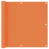 Balkonski zastor narančasti 90 x 400 cm od tkanine Oxford