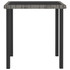 Vrtni blagovaonski stol sivi 70 x 70 x 73 cm od poliratana