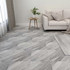 Samoljepljive podne obloge 55 kom PVC 5,11 mÂ² sive prugaste