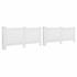 Pokrovi za radijator 2 kom bijeli 172 x 19 x 81,5 cm MDF