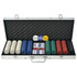 Set za Poker s 500 Žetona Aluminijum Set za Poker s 500 Žetona Aluminijum
