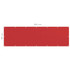 Balkonski zastor crveni 90 x 300 cm HDPE