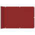 Balkonski zastor crveni 90 x 400 cm HDPE