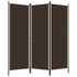 Sobna pregrada s 3 panela smeđa 150 x 180 cm Sobna pregrada s 3 panela smeđa 150 x 180 cm
