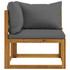 3057608 4-Seater Garden Sofa with Cushion Solid Acacia Wood (2x311856)