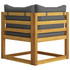 3057608 4-Seater Garden Sofa with Cushion Solid Acacia Wood (2x311856)
