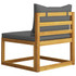 3057608 4-Seater Garden Sofa with Cushion Solid Acacia Wood (2x311856)