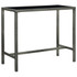Vrtni barski stol sivi 130 x 60 x 110 cm od poliratana i stakla