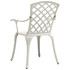 3-dijelni bistro set od lijevanog aluminija bijeli