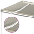 Automatska tenda sa senzorom za vjetar LED 400 x 300 cm krem