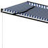 Tenda na ručno uvlačenje 400 x 350 cm plavo-bijela