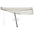 Tenda na ručno uvlačenje s LED svjetlima 400 x 350 cm krem