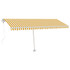 Automatska tenda sa senzorom LED 500 x 350 cm žuto-bijela