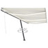 Tenda na ručno uvlačenje s LED svjetlima 600 x 350 cm krem