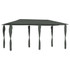 Sjenica s navlakama za stupove 3 x 6 x 2,6 m antracit 160 g/m²