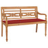 Klupa Batavia s crvenim jastukom 120 cm od masivne tikovine Klupa Batavia s crvenim jastukom 120 cm od masivne tikovine