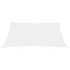 Jedro protiv sunca od tkanine pravokutno 3,5 x 4,5 m bijelo