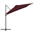 Konzolni suncobran s LED svjetlima 250 x 250 cm bordo Konzolni suncobran s LED svjetlima 250 x 250 cm bordo