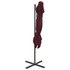 Konzolni suncobran s dvostrukim vrhom 250 x 250 cm bordo