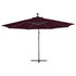 Konzolni suncobran s LED svjetlima 350 cm bordo Konzolni suncobran s LED svjetlima 350 cm bordo