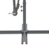 Konzolni suncobran s LED svjetlima 350 cm crni