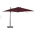 Konzolni suncobran s aluminijskom šipkom bordo 250 x 250 cm Konzolni suncobran s aluminijskom šipkom bordo 250 x 250 cm